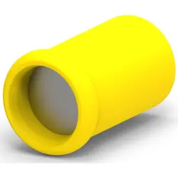 Foil connectorwith insulation, 3.0-6.0 mm², AWG 12 to 10, yellow, 12.14 mm, 328309