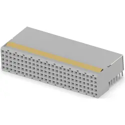 Female connector, 125 pole, pitch 2 mm, angled, 3-352069-0