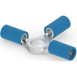 Foil connectorwith insulation, 1.25-2.0 mm², AWG 16 to 14, blue, 35.56 mm, 34073