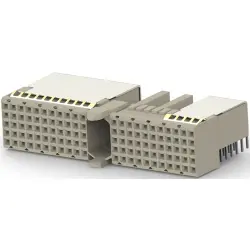 Female connector, 90 pole, pitch 2 mm, angled, 352359-1
