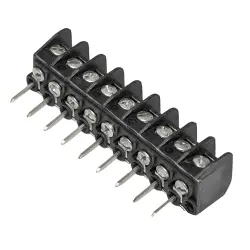 PCB terminal, 3 pole, AWG 22-12, 20 A, screw connection, black, 4-1437666-3