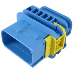 Plug, 12 pole, straight, 2 rows, blue, 4-1564414-1