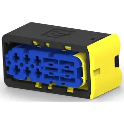 Socket, 8 pole, straight, 2 rows, blue, 4-2299782-1