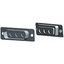 D-Sub plug, 3 pole, 3W3, straight, crimp connection, 448153-3