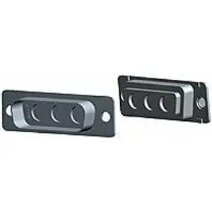 D-Sub plug, 3 pole, 3W3, straight, crimp connection, 448153-3 - 1