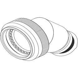 Plug end housing for circular connector, 502437-000