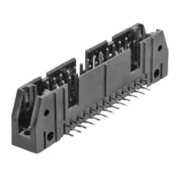 Pin header, 24 pole, 2 rows, pitch 2.54 mm, solder pin, pin header, tin-plated, 5102161-5