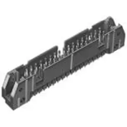 Pin header, 10 pole, 2 rows, pitch 2.54 mm, solder pin, pin header, tin-plated, 5111008-1