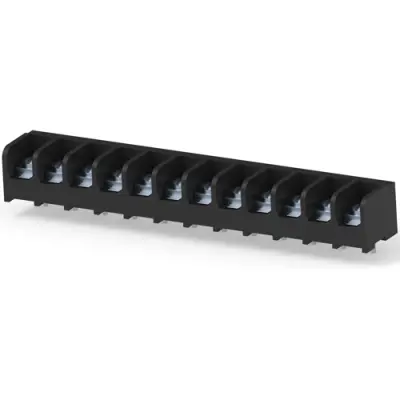 PCB terminal, 12 pole, AWG 22-12, 25 A, screw connection, black, 5-1437653-1 - 1