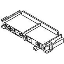 Insulating grommet, 7 pole, PA, UL 94V-2, natural, 521090-1