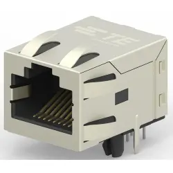 Socket, RJ45, 8 pole, 8P8C, Cat 5, solder connection, through hole, 5-2301994-1