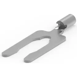 Uninsulated forked cable lug, 0.12-0.4 mm², AWG 26 to 22, 3.51 mm, M3.5, 52734-1