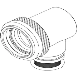Plug end housing for circular connector, 528553-000