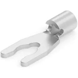 Uninsulated forked cable lug, 0.3-1.42 mm², AWG 22, 3.56 mm, M3.5, 53266-2