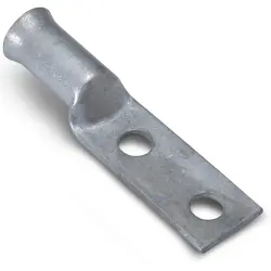 Uninsulated rectangular contact tab with hole, 14.27 mm, M12, 53642-2