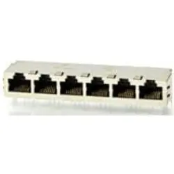 Socket, RJ45, 8 pole, 8P8C, Cat 5, solder connection, through hole, 5406554-9