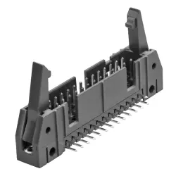 Pin header, 20 pole, 2 rows, pitch 2.54 mm, solder pin, pin header, tin-plated, 5499914-4