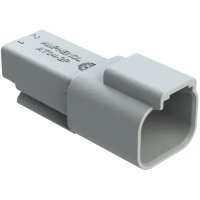 Housing, connector, pin, male, 2 pole, AT04-2P - 1