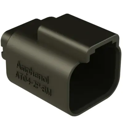 Housing, connector, pin, male, 2 pole, PCB, AT04-2P-BM01 - 1