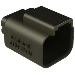 Housing, connector, pin, male, 2 pole, PCB, AT04-2P-BM02