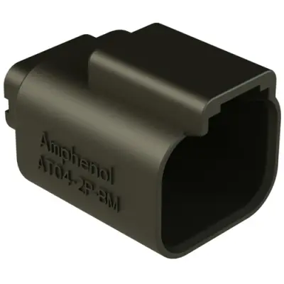 Housing, connector, pin, male, 2 pole, PCB, AT04-2P-BM02 - 1