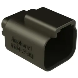 Housing, connector, pin, male, 2 pole, PCB, AT04-2P-BM03