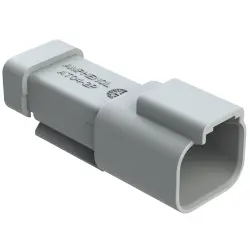 Housing, connector, pin, male, 2 pole, PCB, AT04-2P-EC01