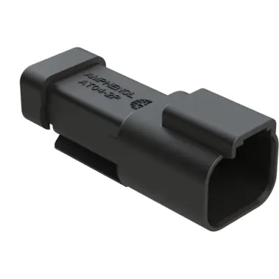 Housing, connector, pin, male, 2 pole, AT04-2P-P060 - 1