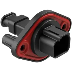 Housing, connector, pin, male, 2 pole, Chassis, AT04-2P-PM15