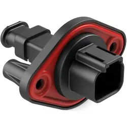 Housing, connector, pin, male, 2 pole, Chassis, AT04-2P-PM16