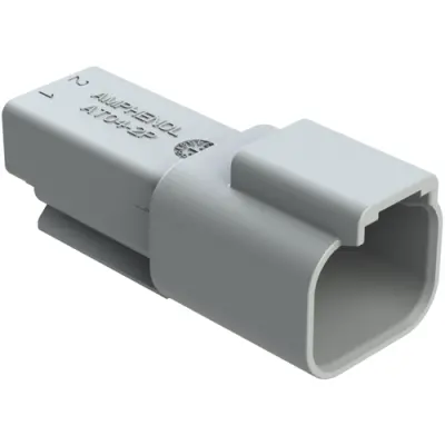 Housing, connector, pin, male, 2 pole, AT04-2P-RD01 - 1