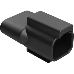 Housing, connector, pin, male, 2 pole, with resistor, AT04-2P-RT25