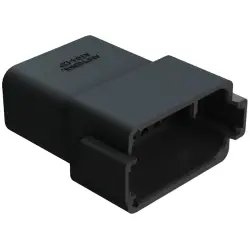 Plug, 12 pole, straight, 2 rows, AT04-12PB-NRD1