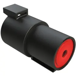 Plug, 1 pole, straight, black, ATHD04-1-4P