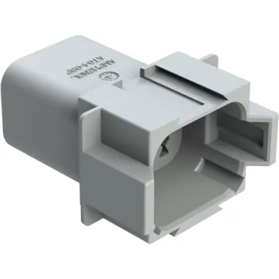 Plug, 8 pole, straight, 2 rows, gray, AT04-08PA - 1
