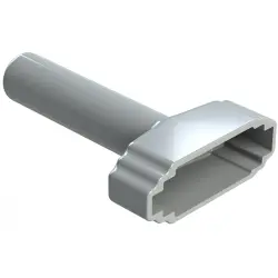 Insulating grommet, 12 pole, PVC, socket, gray, ATM12S-BT