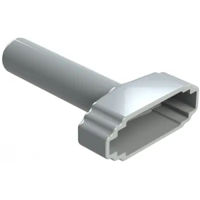 Insulating grommet, 12 pole, PVC, socket, gray, ATM12S-BT - 1