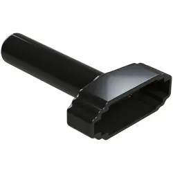 Insulating grommet, 12 pole, PVC, socket, black, ATM12S-BT-BK