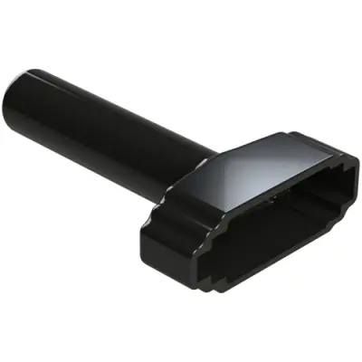 Insulating grommet, 12 pole, PVC, socket, black, ATM12S-BT-BK - 1
