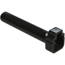 Insulating grommet, 2 pole, PVC, socket, black, ATM2S-BT-BK