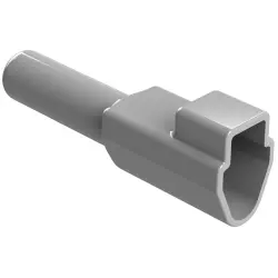 Insulating grommet, 3 pole, PVC, socket, gray, AT3S-BT