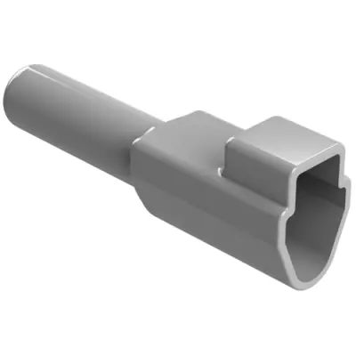 Insulating grommet, 3 pole, PVC, socket, gray, AT3S-BT - 1