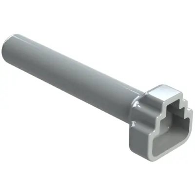 Insulating grommet, 3 pole, PVC, socket, gray, ATM3S-BT - 1