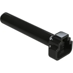 Insulating grommet, 3 pole, PVC, socket, black, ATM3S-BT-BK