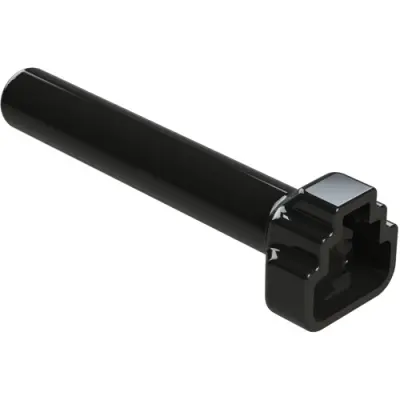 Insulating grommet, 3 pole, PVC, socket, black, ATM3S-BT-BK - 1