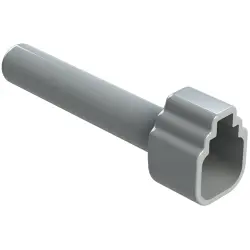 Insulating grommet, 4 pole, PVC, socket, gray, ATM4S-BT