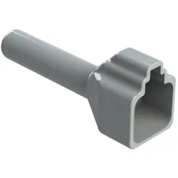 Insulating grommet, 4 pole, PVC, socket, gray, ATP4S-BT