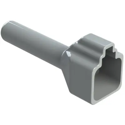 Insulating grommet, 4 pole, PVC, socket, gray, ATP4S-BT - 1