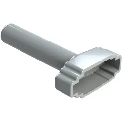 Insulating grommet, 8 pole, PVC, socket, gray, ATM8S-BT