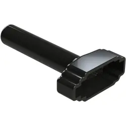 Insulating grommet, 8 pole, PVC, socket, black, ATM8S-BT-BK